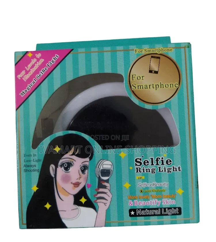 Mobile Phone Selfie Ring Light - Place on Top of Phone