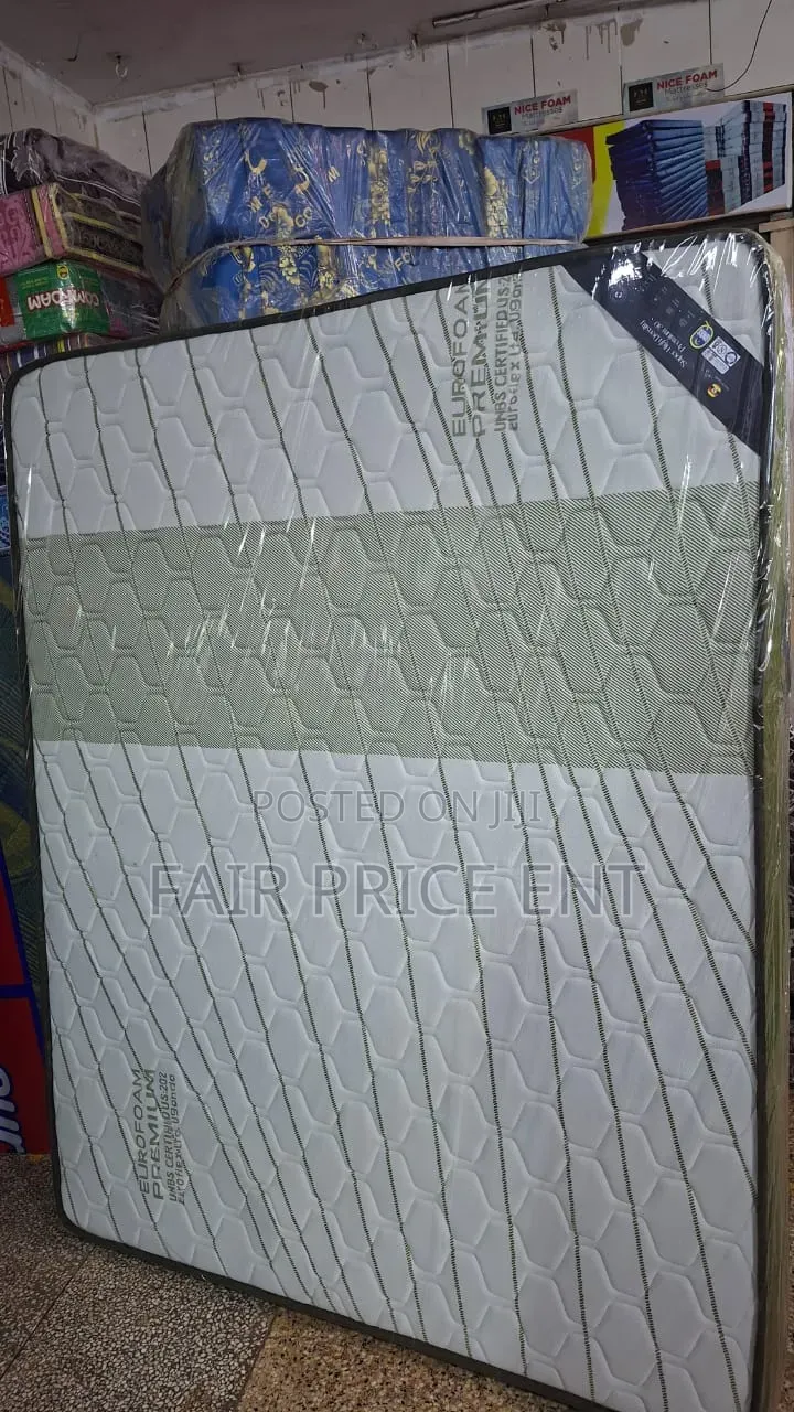 Eurofoam Premium Gold Memory Mattress.6*6*8inches.( Gray)