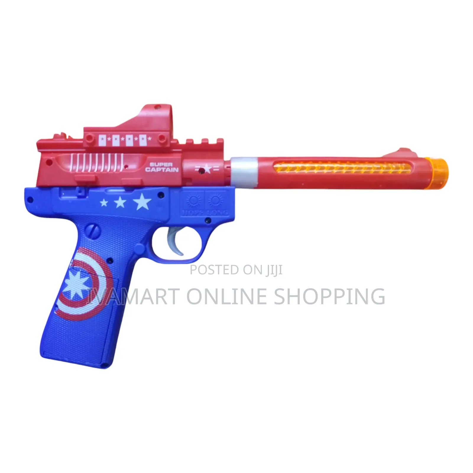 Super Captain Toy Pistol for Kids - Lights, Sounds Vibrates