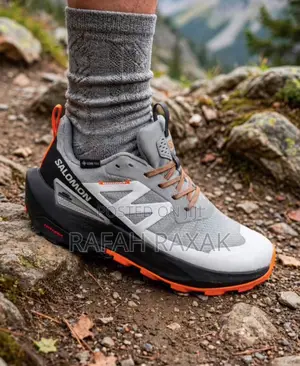 Original Grey/Orange Salomon Elixir Activ GTX Hiking Sneakers