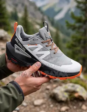 Original Grey/Orange Salomon Elixir Activ GTX Hiking Sneakers