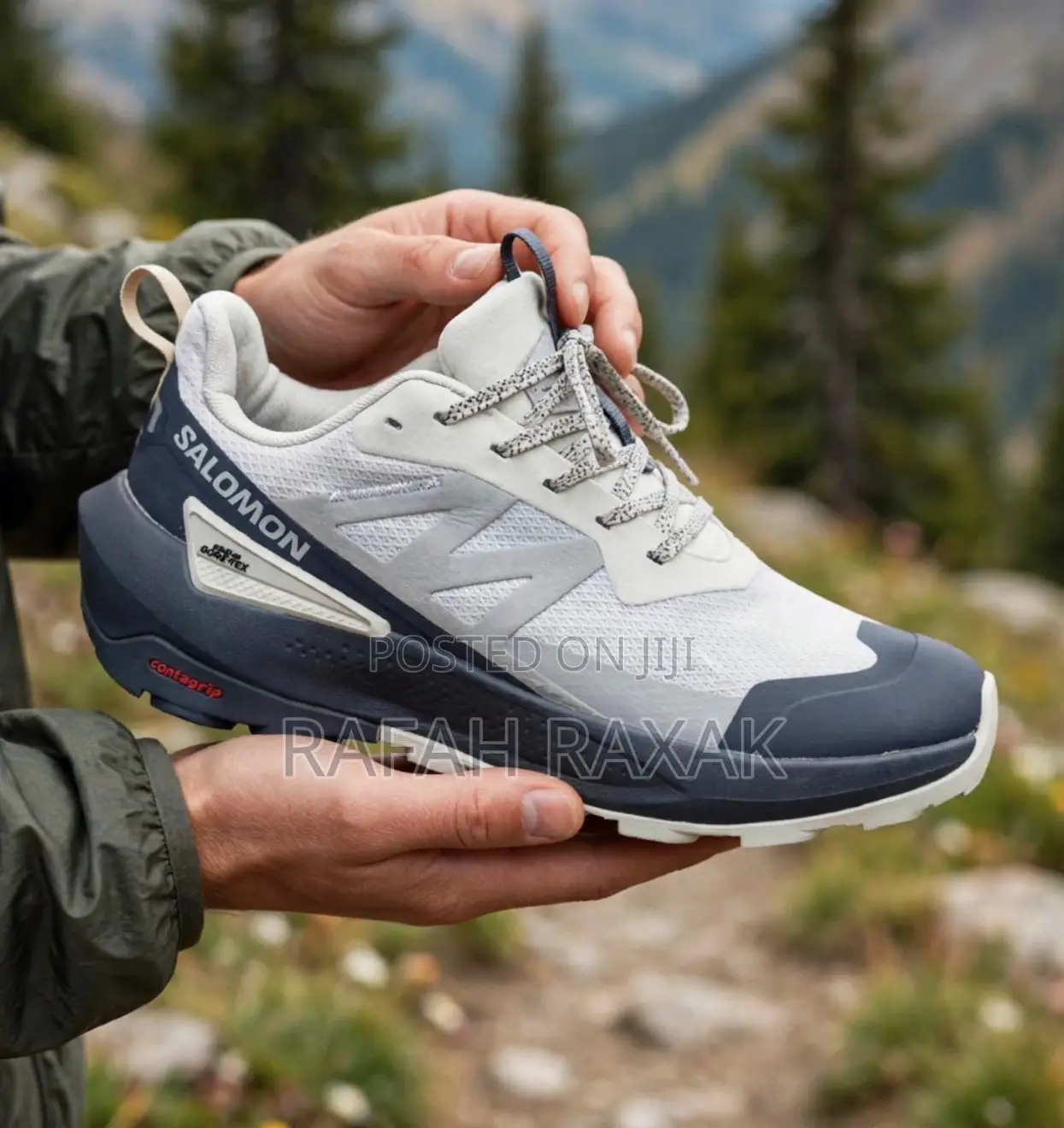 Original Glacier Gray Salomon Elixir Activ GTX Hiking Sneakers