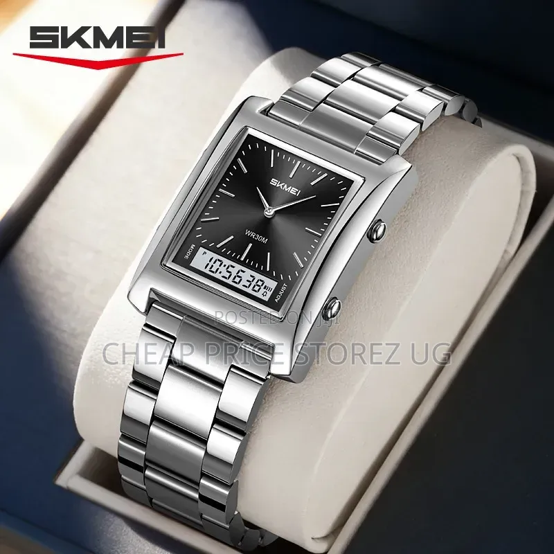 2571 SKMEI Dual Time Mode Digital Analog Metal Watch