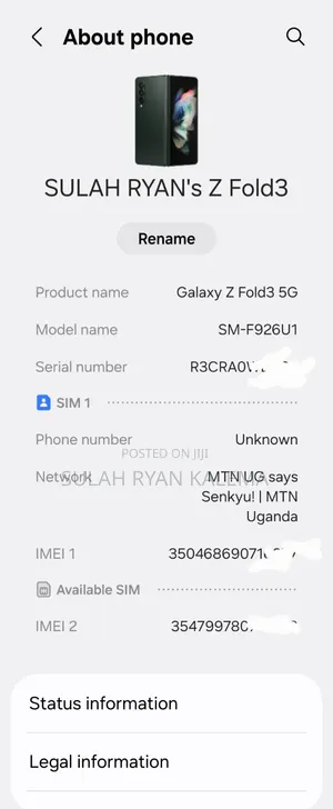 Samsung Galaxy Z Fold3 5G 256 GB Blue