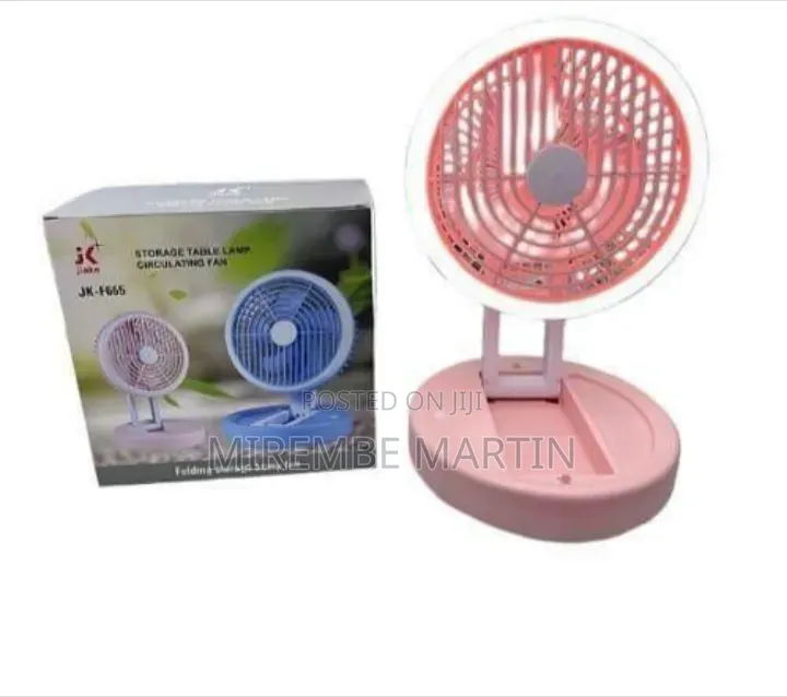 Multi-Functional Folding Storage Table Lamp and Circulating Fan