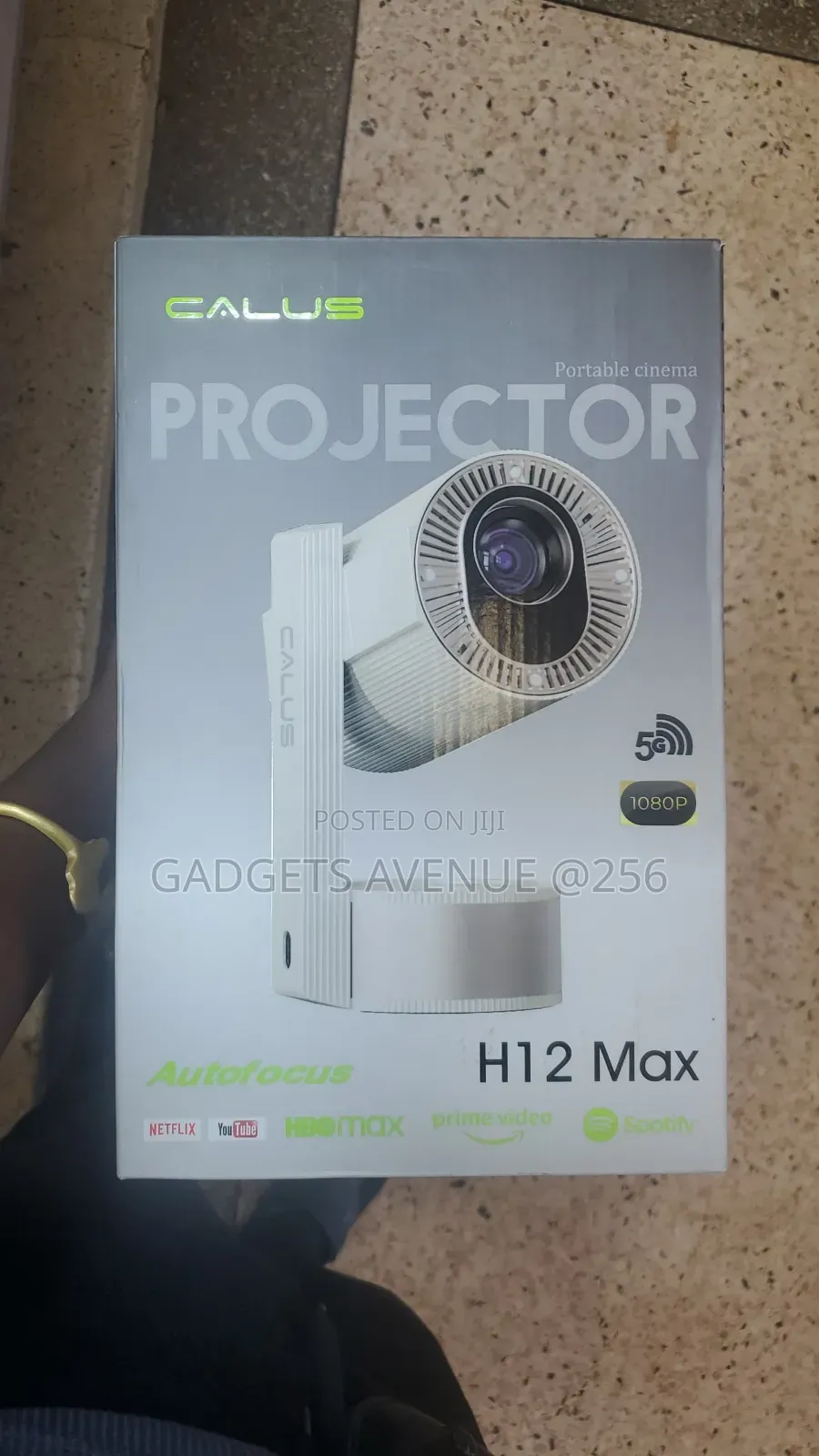 Portable Smart Android Projector Featuring Native 1080p Resolution,