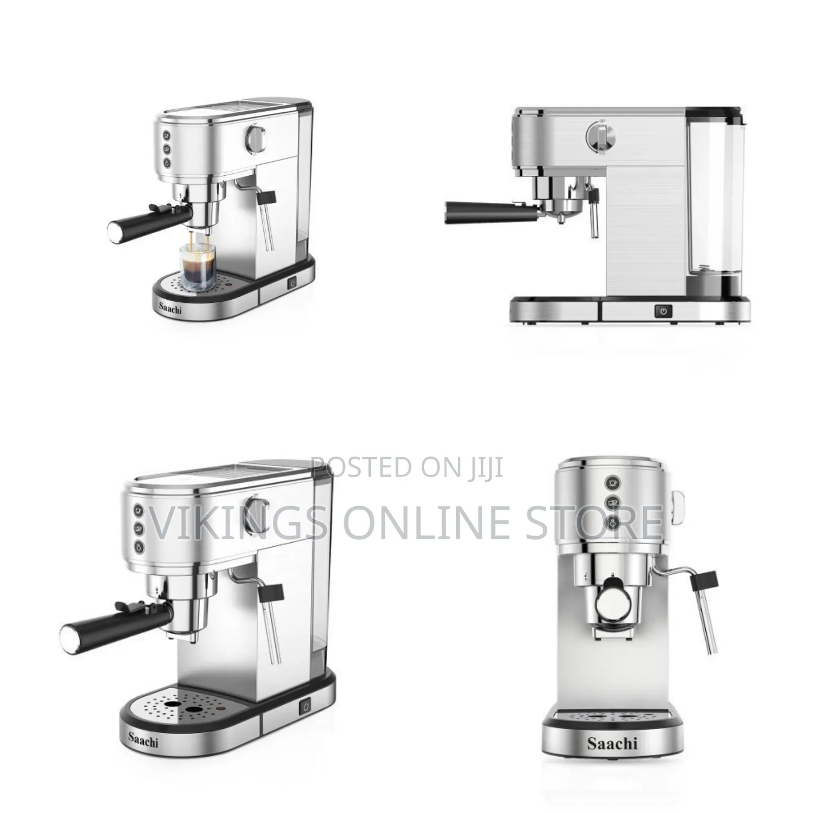 Saachi 3 In1 20 Bar ULKA Pump 1L 1350 W Electric Espresso Coffee Maker