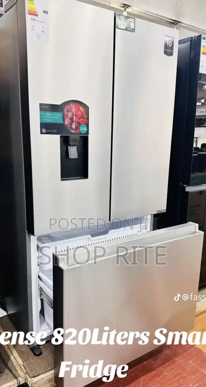 Hisense 820 Litres Refrigerator Original With Drawer
