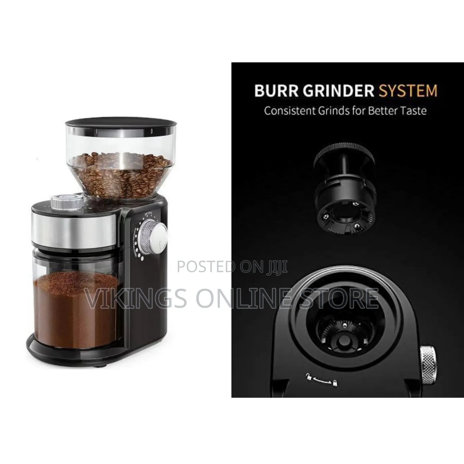 Electric Coffee Grinder 2.0, Adjustable Burr Mill With 16 Precise