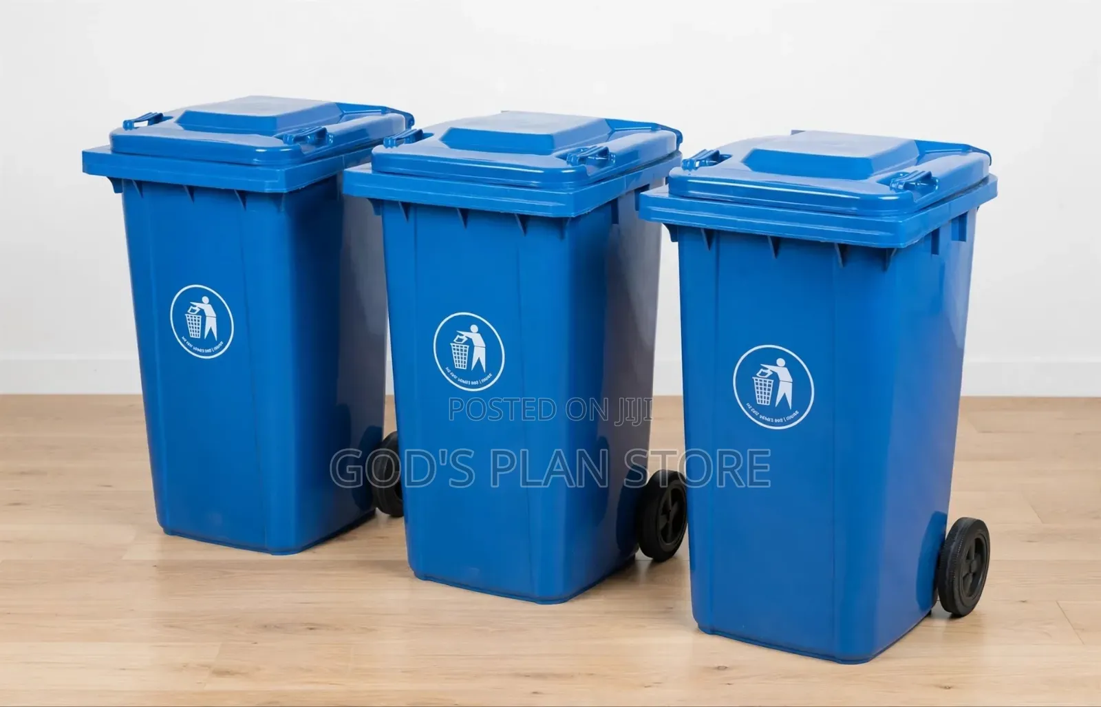 Secure Waste 120litres Plastic Dust Bins Plastic Dust Bins 120litres