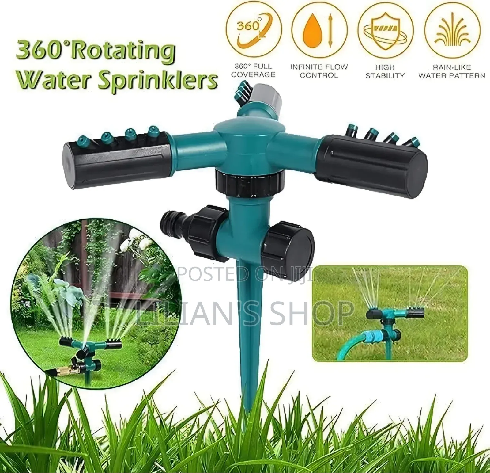 360 Degree Automatic Round Sprinklers,