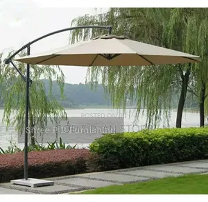 Marble Base /Side Poled Double Top Outdoor Umbrella