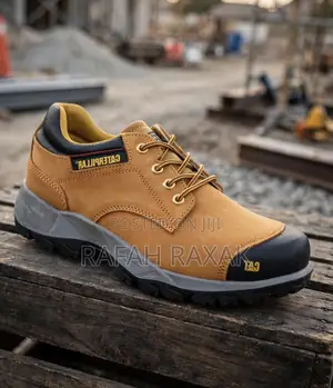 Original Mustard Yellow CAT Casual Low-Cut Safety Hard Work Shoes