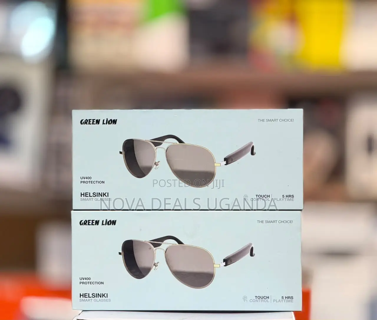 Green Lion Helsinki Smart Glasses With Polarized Anti-Blue Lens