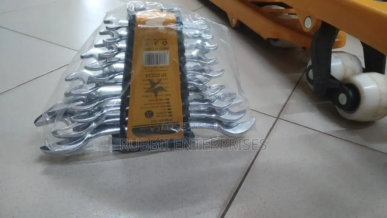Heavy Duty Combination Wrench 10pcs ( 2 Sizes Each Spanner)