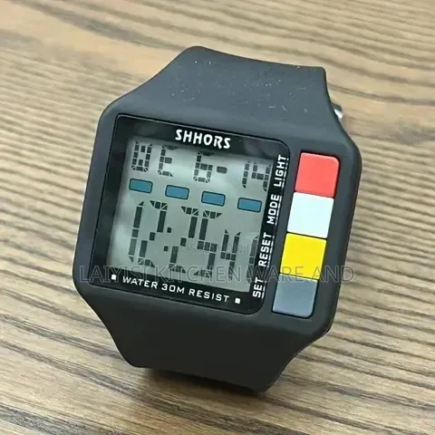 Digital Watch LED Night Light Stopwatch Calendar Alarm 30M Waterproof