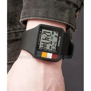 Digital Watch LED Night Light Stopwatch Calendar Alarm 30M Waterproof