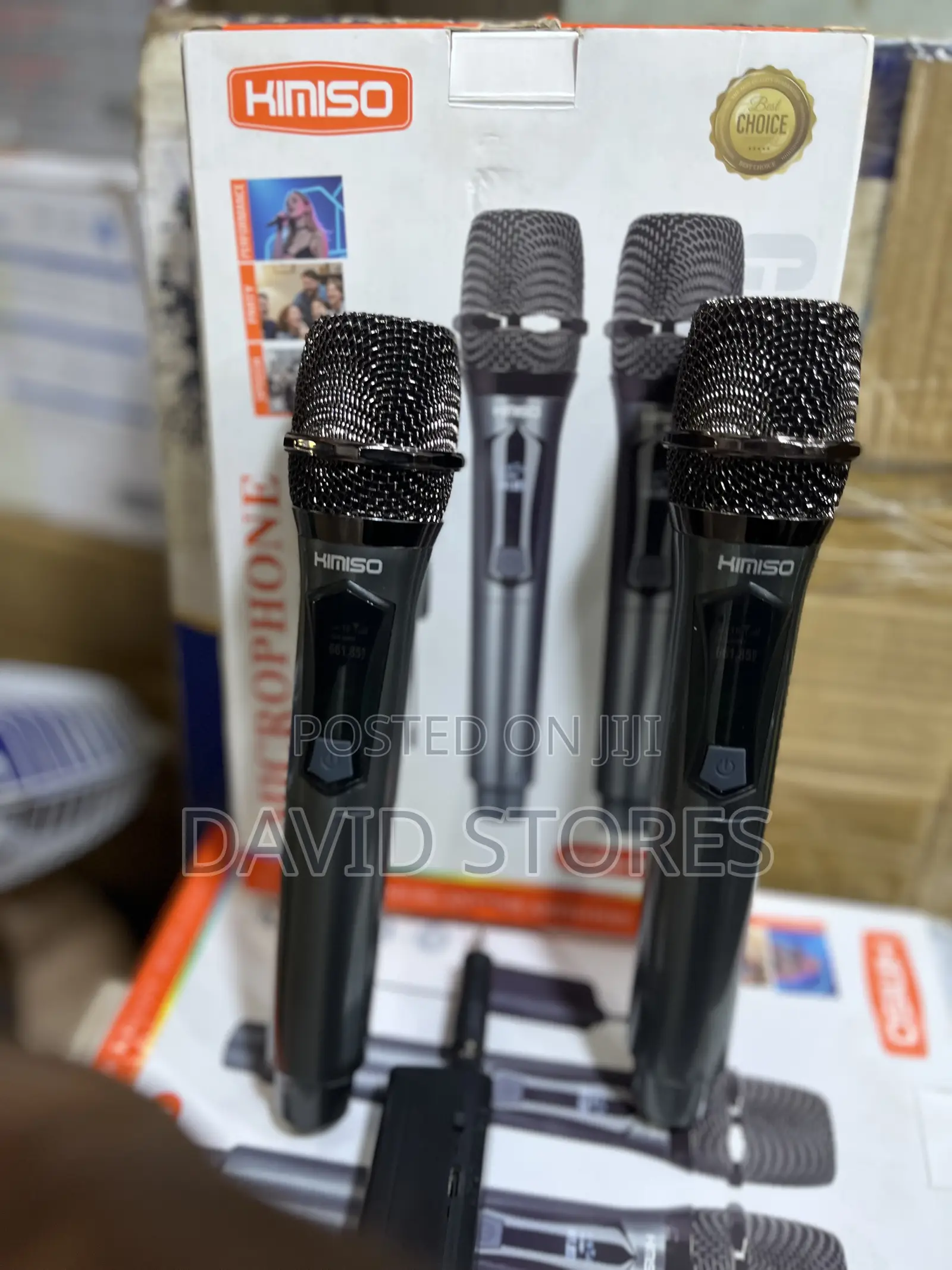 Kimiso Wireless Rechargeable Microphones – Pair Set With Clear Sound