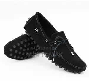 Men’s Classic Tod’s Black Suede Moccasins