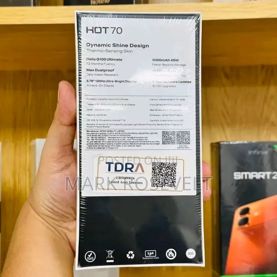 New Infinix Hot 70 128 GB Green
