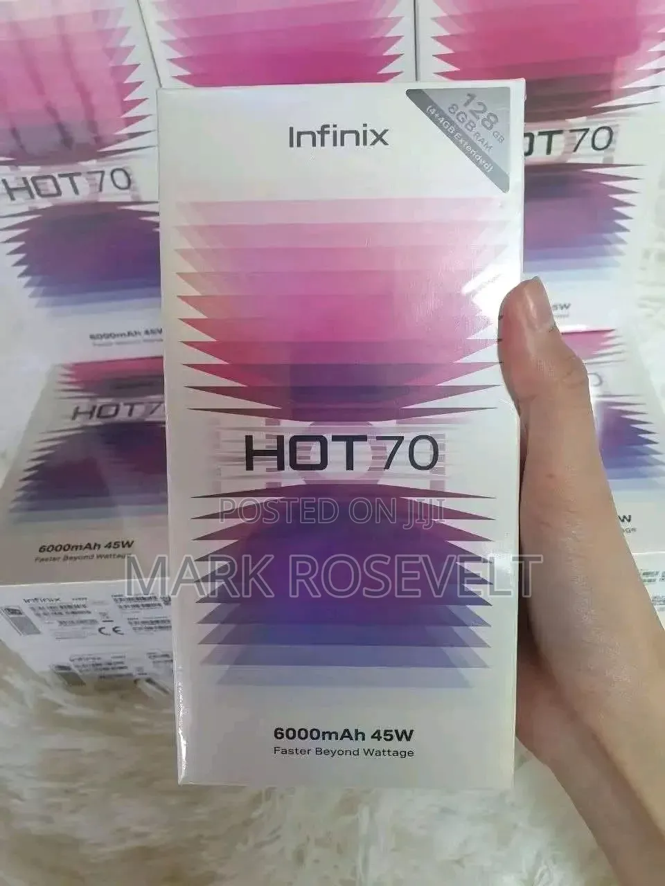 New Infinix Hot 70 128 GB Black