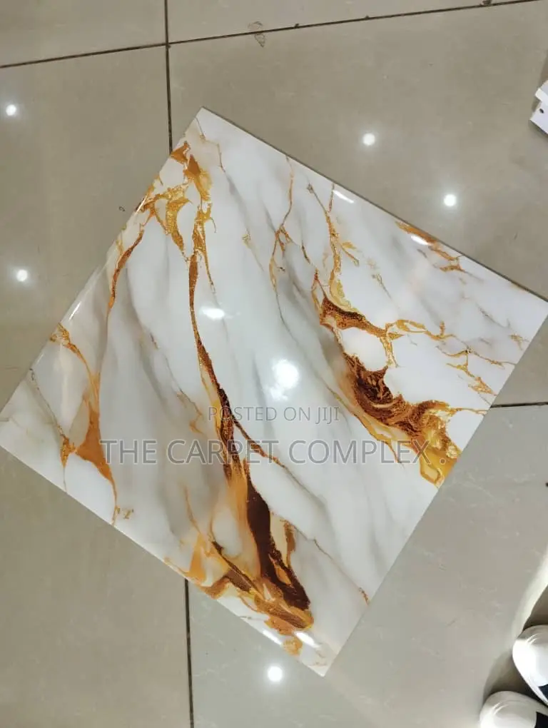 Marble Floor PVC Carpets High Durability Per Squaremeter
