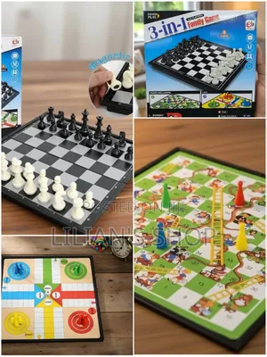 3-in-1 Family Board Game