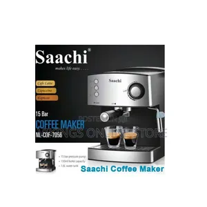 Saachi NL-COF-7055 All in 1 Coffee Maker - Silver, Black