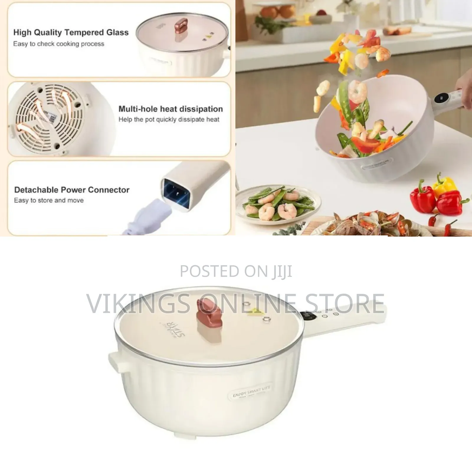 Winningstar Multi-Functional Electric Frying Pan – 4 Liter Capacity