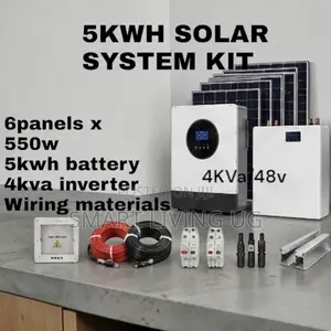 Complete 5kWh Lithium Solar Kit | 4kVA Hybrid Inverter + Solar Panels