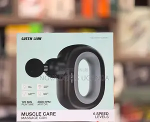 Green Lion Deep Tissue Percussion Muscle Massage Gun With 4 Heads