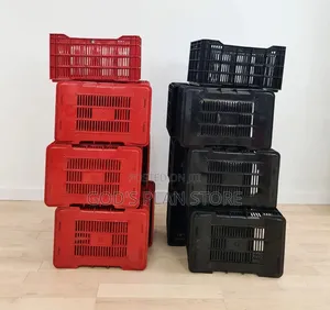 Multi Utility Plastic Crates Plastic Crates Black,Red