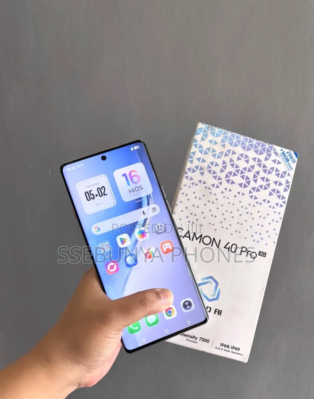 New Tecno Camon 40 Pro 5G 256 GB Blue