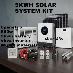 All-in-One 5kWh Lithium Solar Kit – 4kVA Hybrid Inverter & Materials