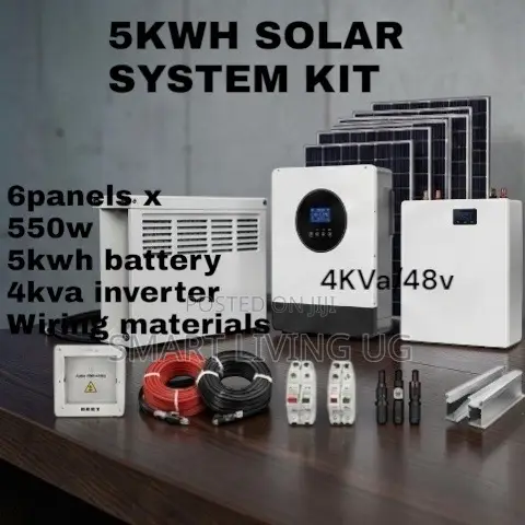 All-in-One 5kWh Lithium Solar Kit – 4kVA Hybrid Inverter & Materials