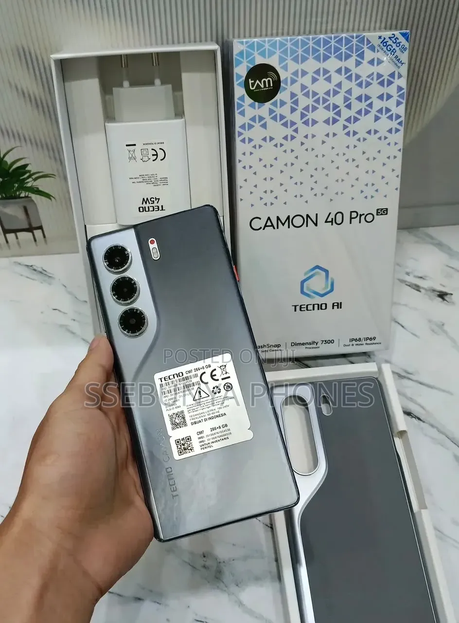 New Tecno Camon 40 Pro 5G 256 GB Black