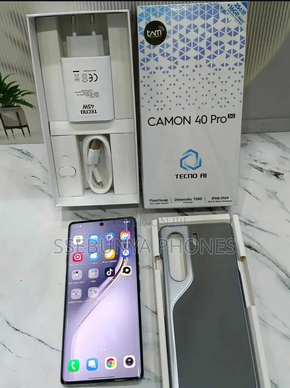 New Tecno Camon 40 Pro 5G 256 GB Black