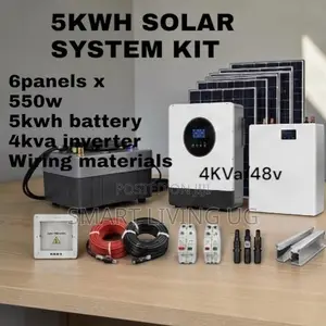 Heavy-Duty 5kWh Lithium Solar System – 4kVA Hybrid Inverter  Setup