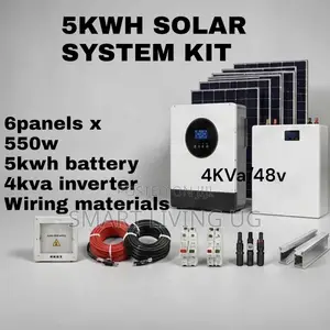 Heavy-Duty 5kWh Lithium Solar System – 4kVA Hybrid Inverter  Setup