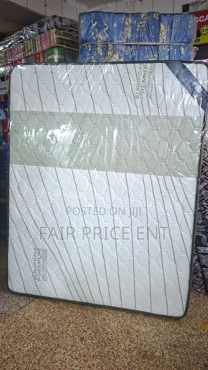 Eurofoam Premium High Density Memory Foam Mattress.5*6*8inches ( Gray)