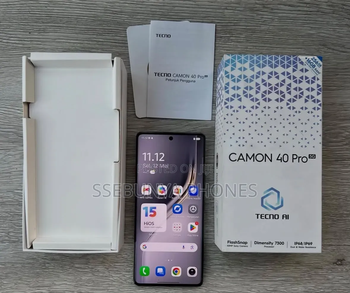New Tecno Camon 40 Pro 5G 256 GB Black