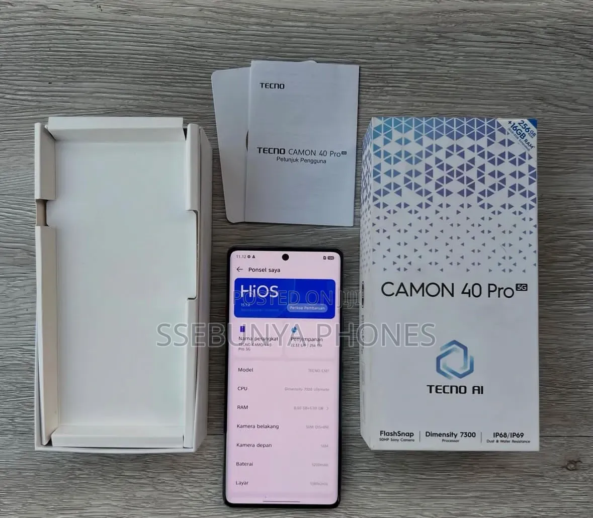 New Tecno Camon 40 Pro 5G 256 GB Black