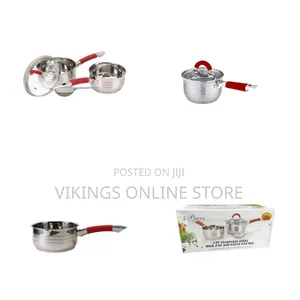 4-PC Stainless Steel Milk Pan and Sauce Pans Set
