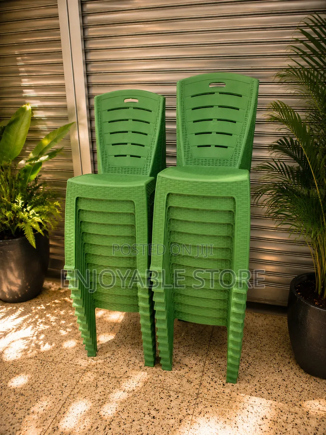 Polysice Plastic Chairs Plastic Chairs for Garden Hotels Bars