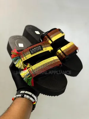 Black Lanvin X Suicoke Collaboration Sandals