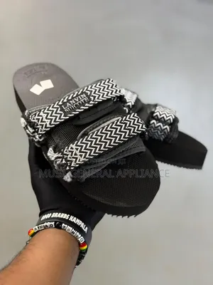 Black Lanvin X Suicoke Collaboration Sandals