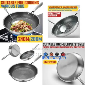 Idrop 30CM Inner Honeycomb Nonstick Single Handle Frying Pan Pancake