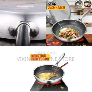 24cm Professional Commercial Non Stick Stainless Steel Frying Pan