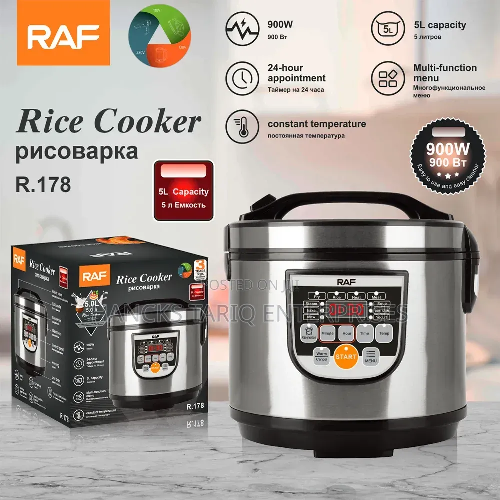 RAF R.178 900W 5L Digital Multi-Function Rice Cooker