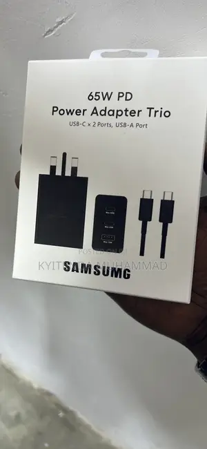 Samsung Charger 65w Pd Power Adapter Trio USB Cx2 USB Sport